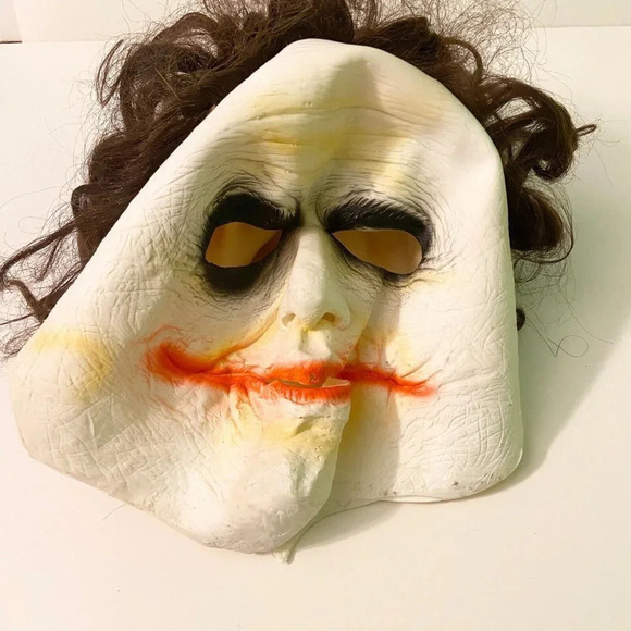 2009 Rubies Batman The Joker Adult 3/4 Mask with Hair  The Dark Knight - Picture 4 of 11